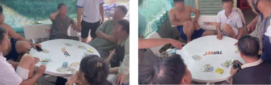 Triệt x&oacute;a 5 tụ điểm cờ bạc, thu giữ hơn 15 triệu đồng- Ảnh 2.