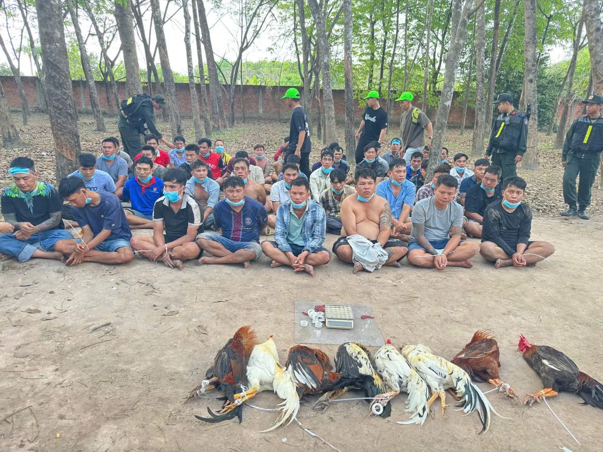 TP Hồ Chí Minh: Triệt xóa nhiều điểm cờ bạc quy mô lớn trong cao điểm Tết Nguyên đán- Ảnh 1. TP Hồ Chí Minh: Triệt xóa nhiều điểm cờ bạc quy mô lớn trong cao điểm Tết Nguyên đán- Ảnh 1.