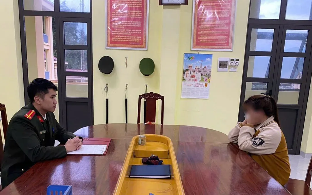 Công an xã Bằng Thành làm việc với P.M.P