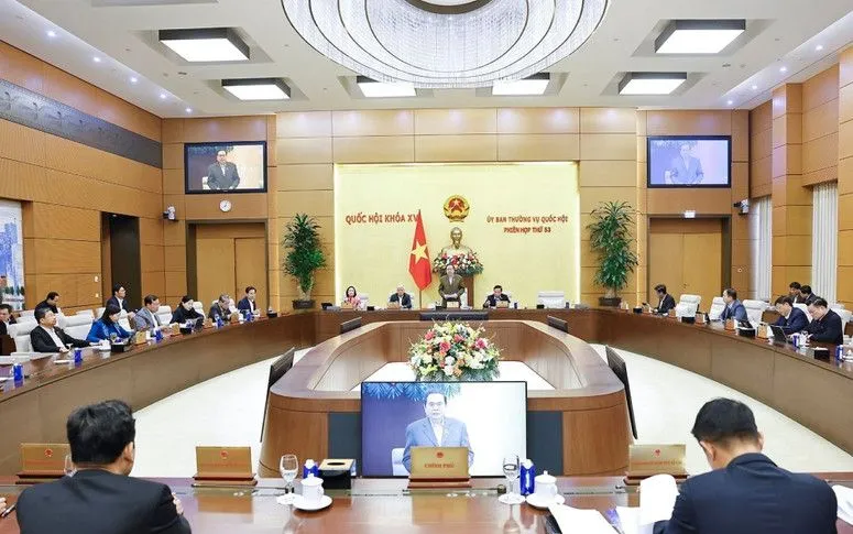 Một phiên họp của Ủy ban Thường vụ Quốc hội