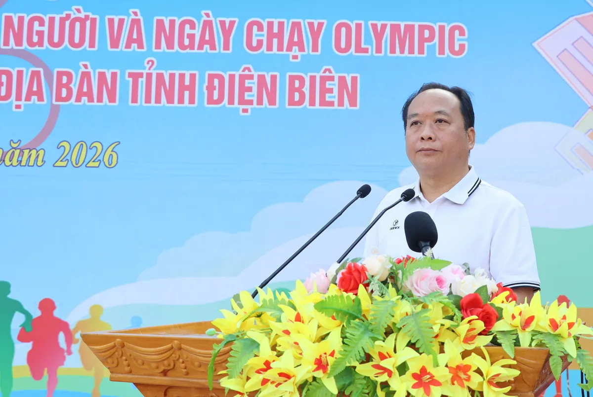Điện Bi&ecirc;n: Hơn 2.200 người tham gia Ng&agrave;y chạy Olympic v&igrave; sức khỏe to&agrave;n d&acirc;n - Ảnh 1.
