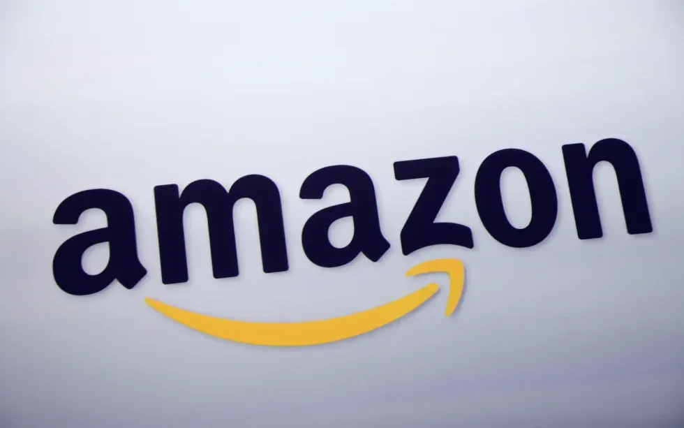 Logo Amazon tại một họp báo ở New York, ngày 28/9/2011. (Ảnh: AP)