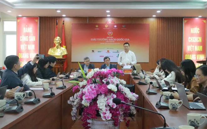 Họp báo Giải thưởng Sách Quốc gia lần thứ VIII năm 2026. (Ảnh:Vietnam+)