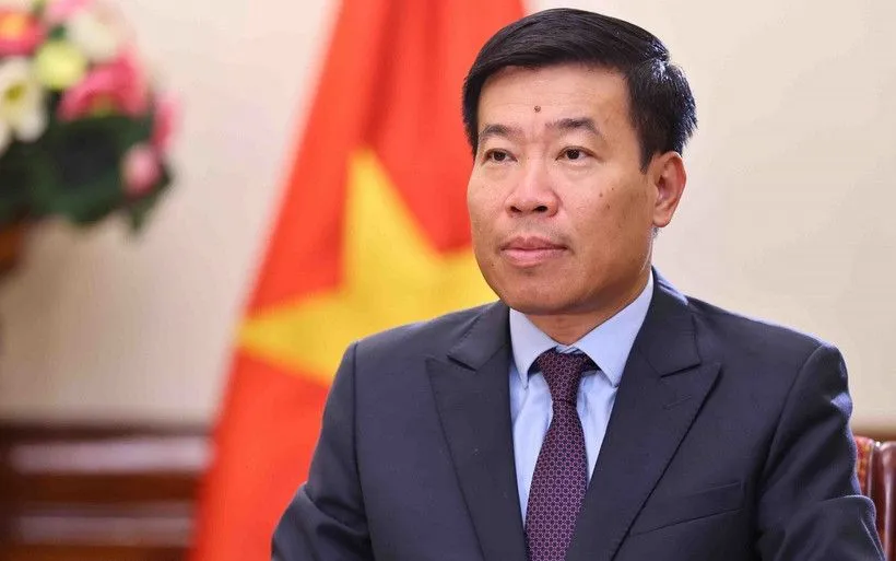 Ủy viên Trung ương Đảng, Phó Bí thư Thường trực Đảng ủy, Thứ trưởng Bộ Ngoại giao Nguyễn Mạnh Cường. 