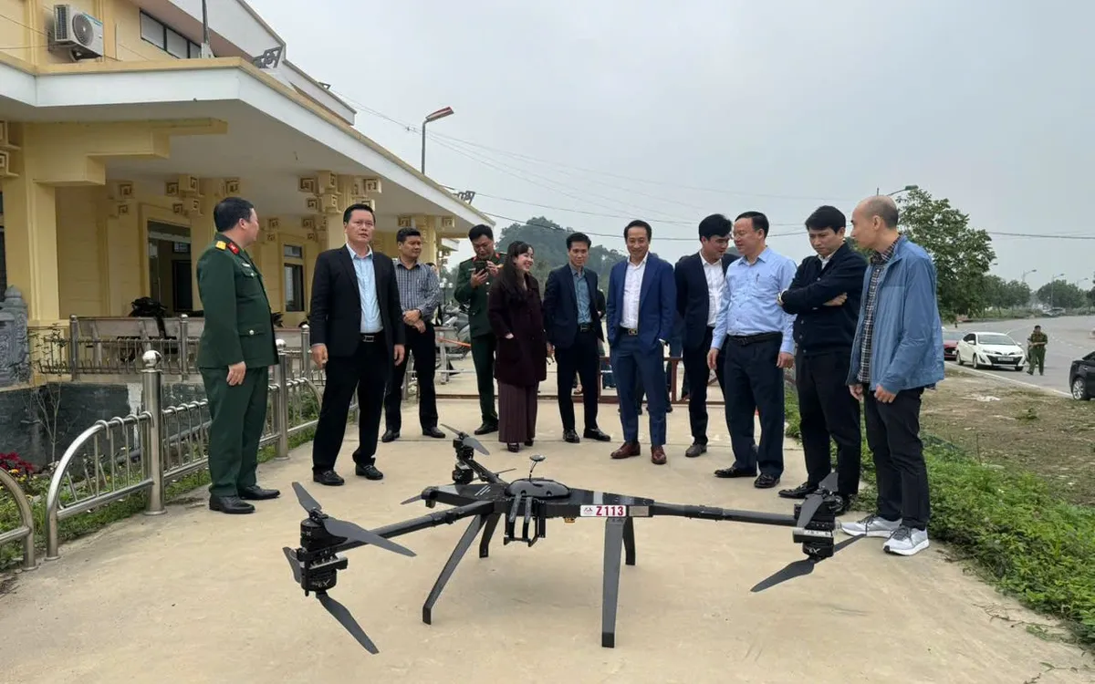 Hoạt động bay thực nghiệm được triển khai tại khu vực quần thể di tích thắng cảnh Hương Sơn 