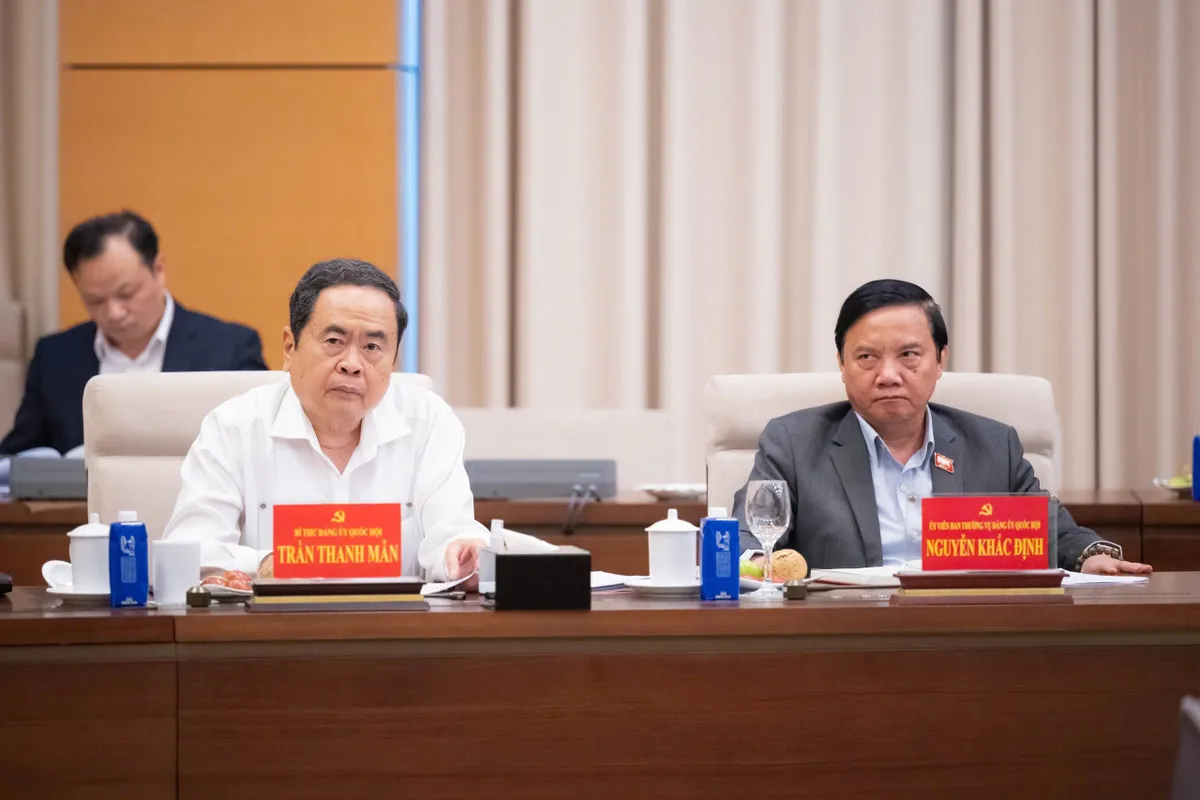 Tổng B&iacute; thư: Cần l&agrave;m r&otilde; vai tr&ograve; của Quốc hội trong thể chế h&oacute;a chủ trương của Đảng, ho&agrave;n thiện hệ thống ph&aacute;p luật - Ảnh 2.