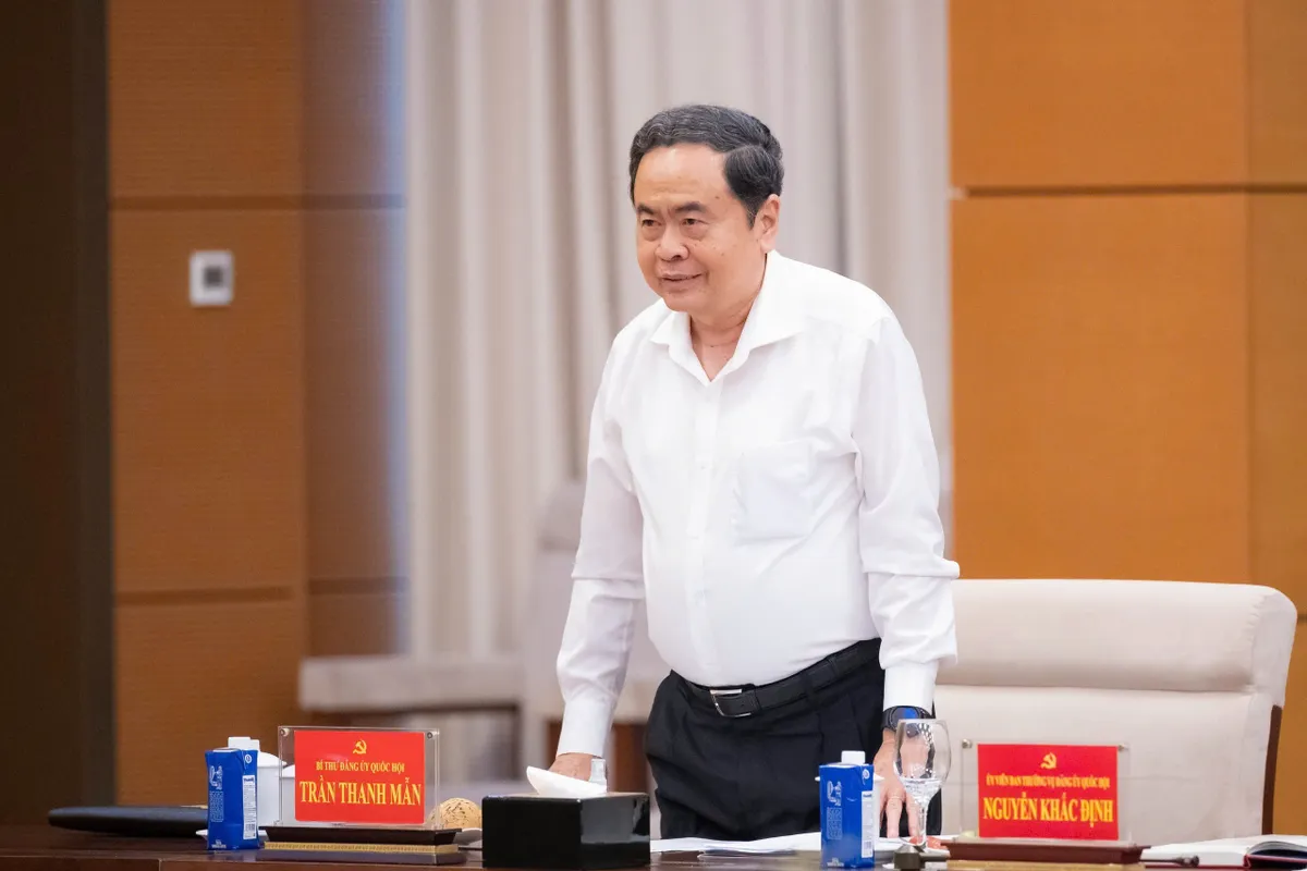 Tổng B&iacute; thư: Cần l&agrave;m r&otilde; vai tr&ograve; của Quốc hội trong thể chế h&oacute;a chủ trương của Đảng, ho&agrave;n thiện hệ thống ph&aacute;p luật - Ảnh 5.