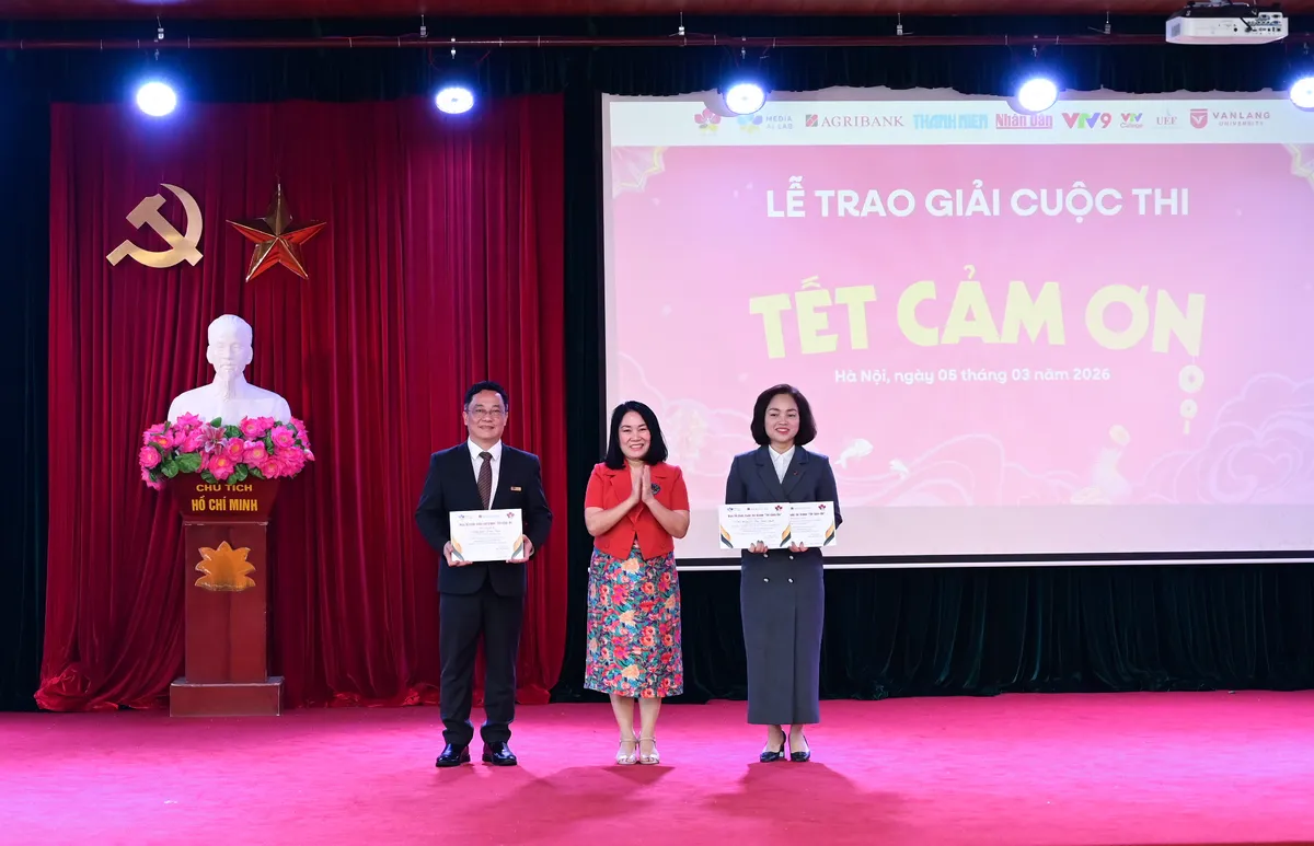 Trường Cao đẳng Truyền h&igrave;nh tổ chức Lễ trao giải cuộc thi "Tết Cảm ơn" - Ảnh 2.