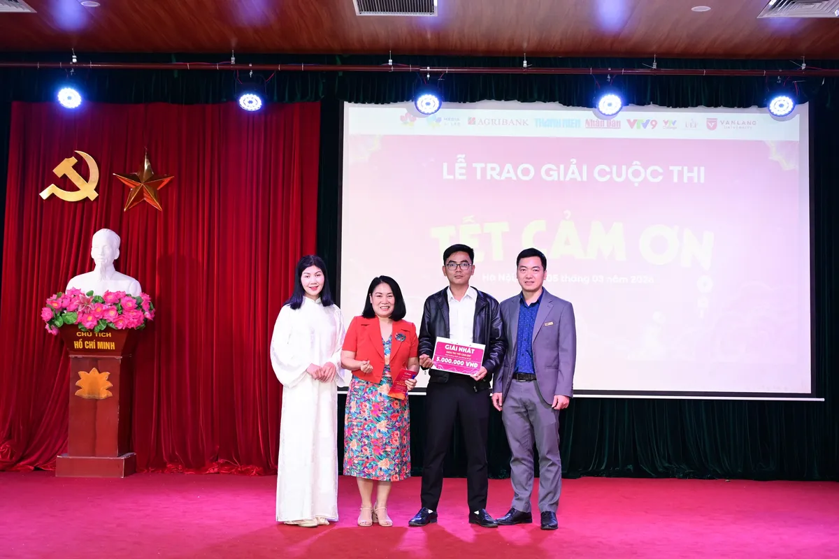 Trường Cao đẳng Truyền h&igrave;nh tổ chức Lễ trao giải cuộc thi "Tết Cảm ơn" - Ảnh 3.