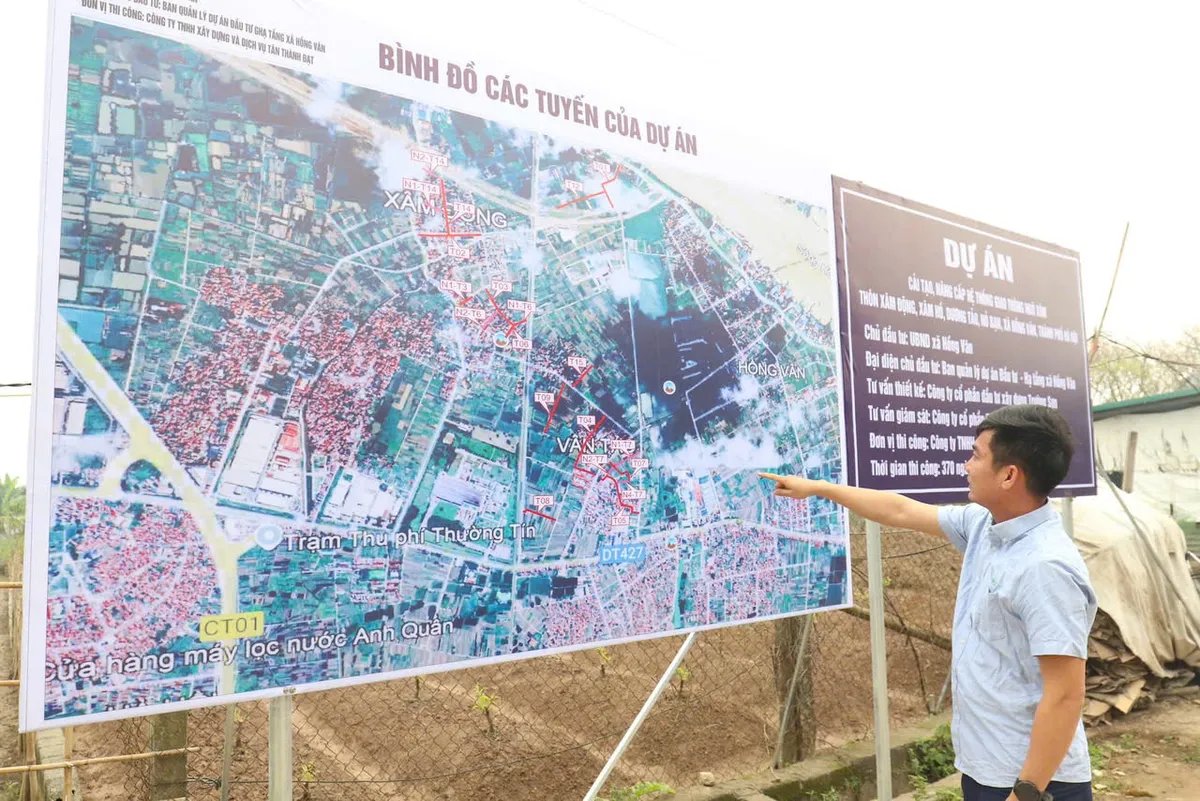 H&agrave; Nội khởi c&ocirc;ng 3 dự &aacute;n giao th&ocirc;ng trọng điểm x&atilde; Hồng V&acirc;n ch&agrave;o mừng bầu cử Quốc hội v&agrave; HĐND c&aacute;c cấp - Ảnh 1.