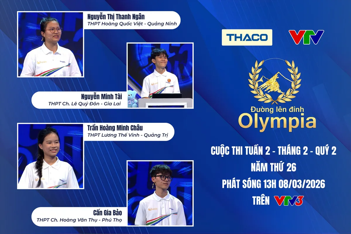 Đường l&ecirc;n đỉnh Olympia: Nam sinh Ph&uacute; Thọ lội ngược d&ograve;ng từ 15 điểm, gi&agrave;nh v&ograve;ng nguyệt quế tuần - Ảnh 1.