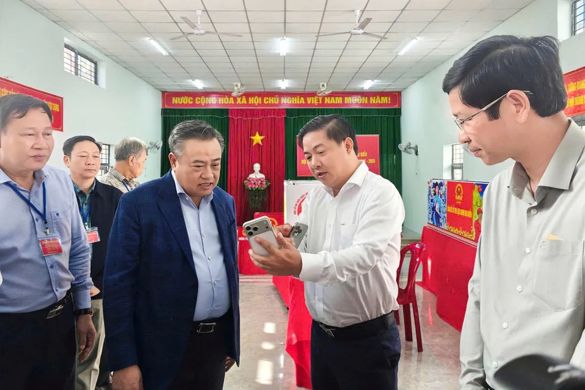 Chủ nhiệm Ủy ban Kiểm tra Trung ương Trần Sỹ kiểm tra c&ocirc;ng t&aacute;c Bầu cử tại Đắk Lắk - Ảnh 3.