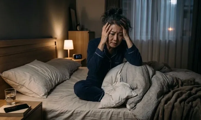 Mất ngủ k&eacute;o d&agrave;i ở phụ nữ tiền m&atilde;n kinh c&oacute; thể l&agrave;m tăng nguy cơ bệnh tim mạch- Ảnh 1.