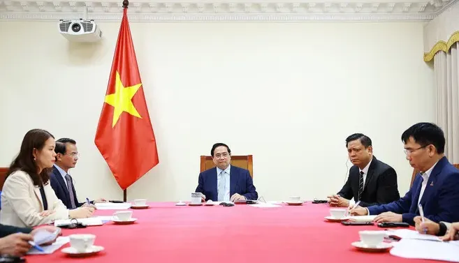 Thủ tướng Phạm Minh Ch&iacute;nh điện đ&agrave;m với Thủ tướng Kuwait, th&uacute;c đẩy quan hệ đối t&aacute;c chiến lược- Ảnh 1.
