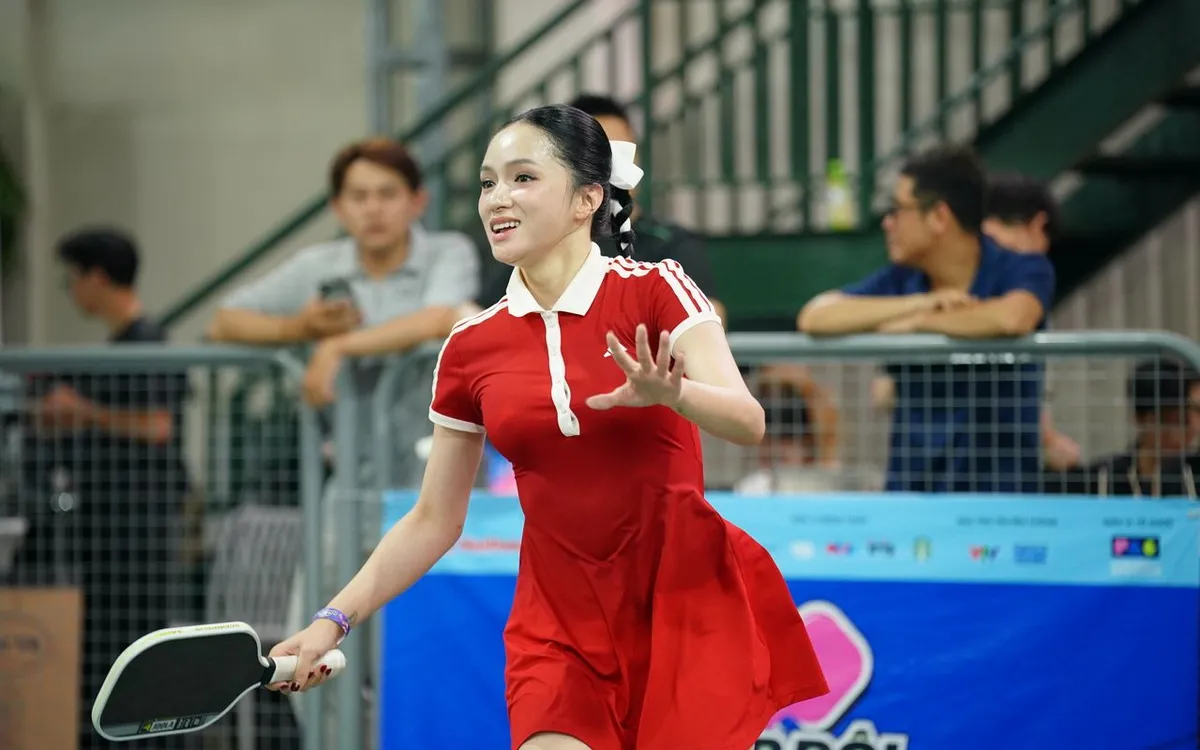 Hoa hậu Hương Giang tham gia tranh tài tại giải pickleball "Cặp đôi Cup" mùa 2