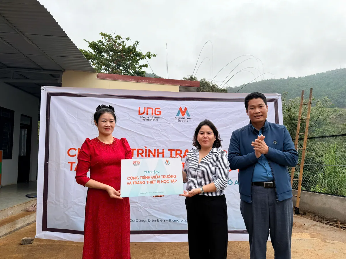 Hỗ trợ hơn 1,5 tỷ đồng cải tạo hai điểm trường mầm non v&ugrave;ng cao Điện Bi&ecirc;n - Ảnh 1.