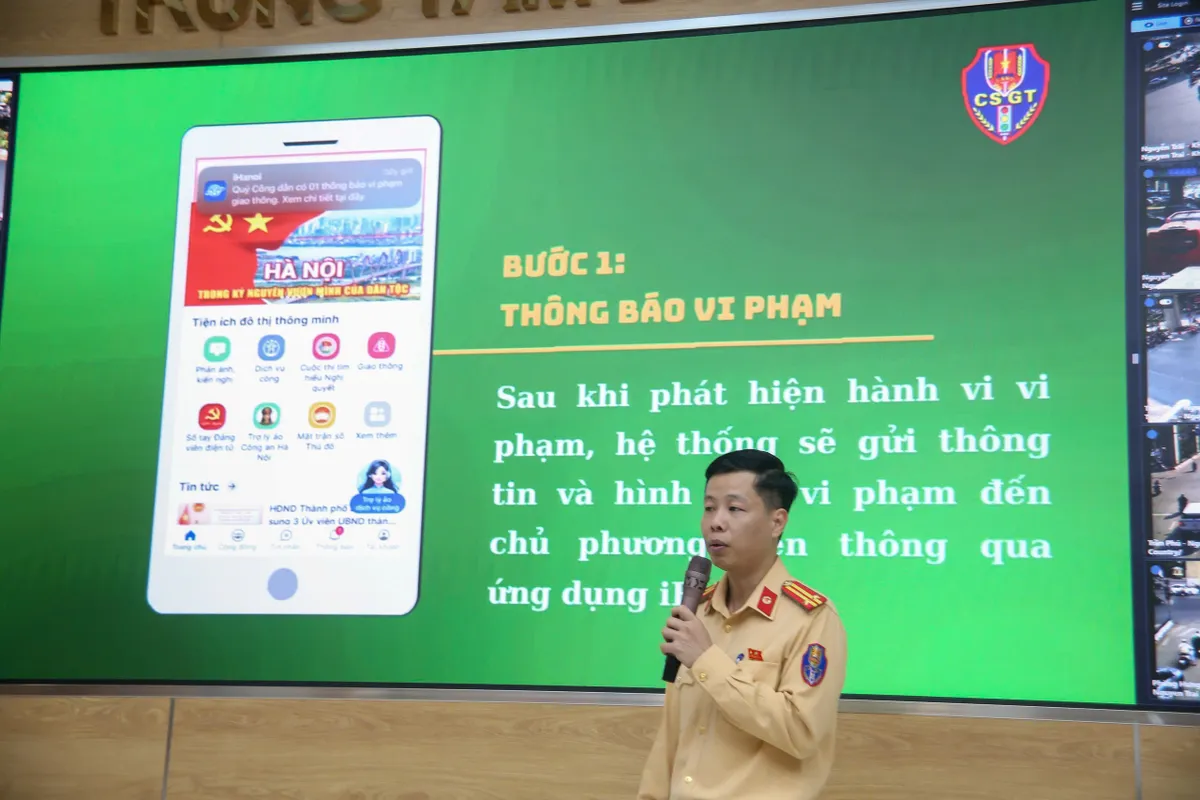 CSGT H&agrave; Nội v&agrave; Hải Ph&ograve;ng trao đổi kinh nghiệm vận h&agrave;nh Trung t&acirc;m điều h&agrave;nh giao th&ocirc;ng th&ocirc;ng minh - Ảnh 1.