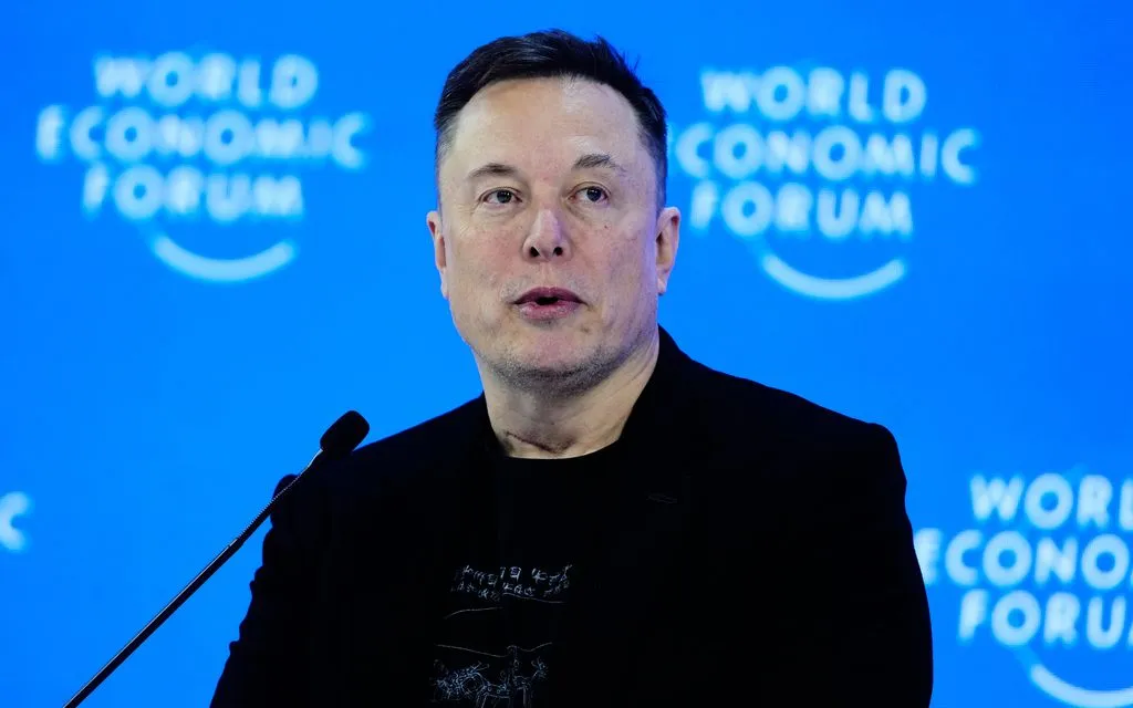 Ông Elon Musk tham dự Diễn đàn Kinh tế Thế giới tại Davos, Thụy Sĩ ngày 22/1/2026. (Ảnh: AP)