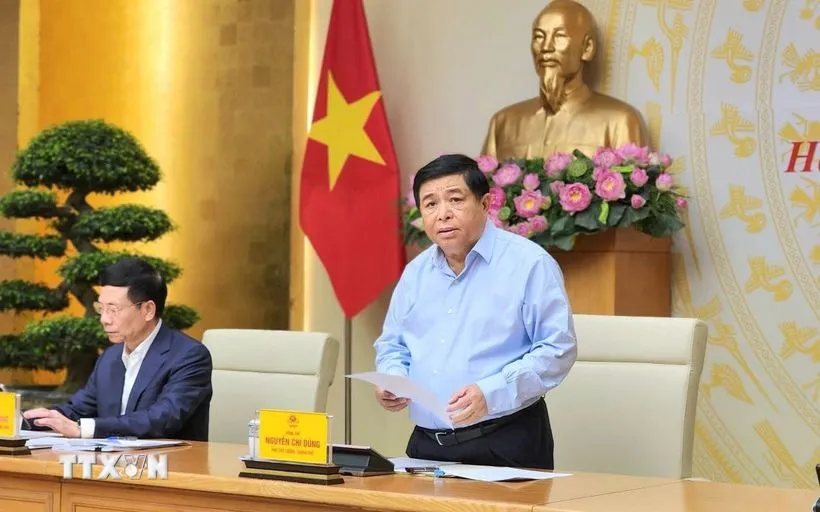 Phó Thủ tướng Nguyễn Chí Dũng phát biểu tại Phiên họp lần thứ nhất năm 2026 của Ban Chỉ đạo quốc gia về phát triển ngành công nghiệp bán dẫn. Ảnh: TTXVN