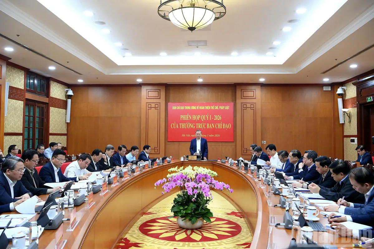 Tổng B&iacute; thư T&ocirc; L&acirc;m: Đ&aacute;nh gi&aacute; hiệu quả từ "ph&aacute;p luật tốt trong văn bản" sang "ph&aacute;p luật tốt trong cuộc sống"- Ảnh 1.