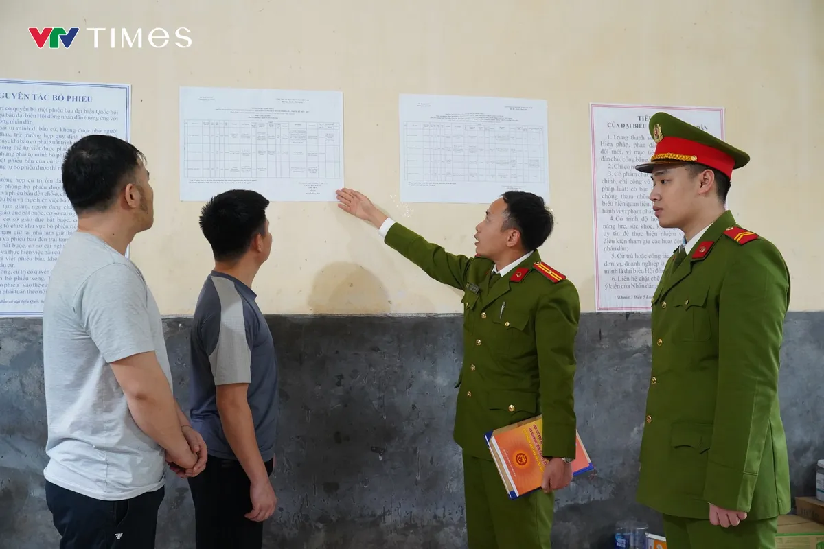 Trại tạm giam số 1 C&ocirc;ng an tỉnh Th&aacute;i Nguy&ecirc;n sẵn s&agrave;ng cho ng&agrave;y hội bầu cử của những cử tri "đặc biệt" - Ảnh 2.