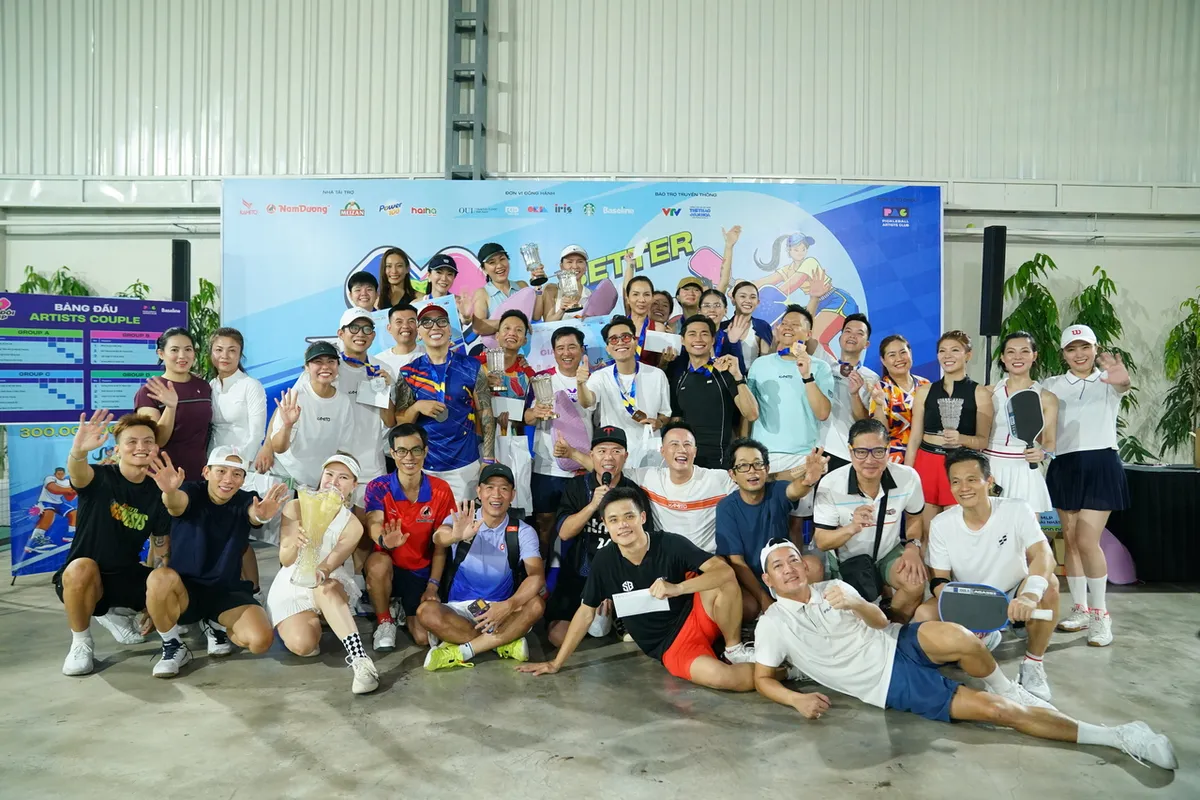 Giải pickleball với thể thức độc, lạ thu h&uacute;t c&aacute;c cặp đ&ocirc;i nghệ sĩ v&agrave; vận động vi&ecirc;n nổi tiếng- Ảnh 6.