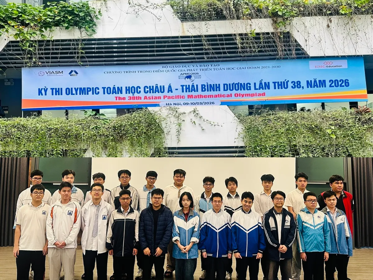 Học sinh trường n&agrave;o dẫn đầu kỳ thi Olympic To&aacute;n học ch&acirc;u &Aacute; - Th&aacute;i B&igrave;nh Dương (APMO) năm 2026 ở Việt Nam?- Ảnh 2.