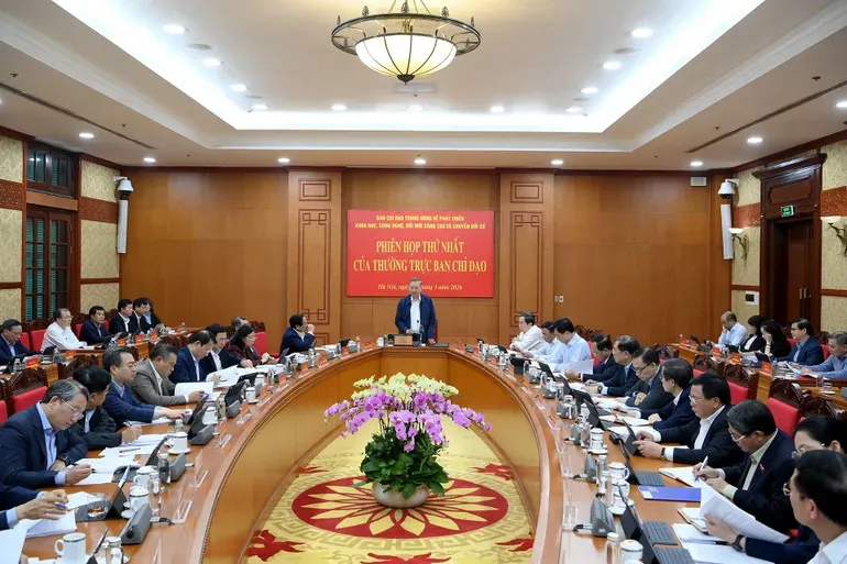 Tổng B&iacute; thư T&ocirc; L&acirc;m: Triển khai Nghị quyết 57 phải quyết liệt, b&agrave;i bản v&agrave; gắn với kết quả cụ thể- Ảnh 1.