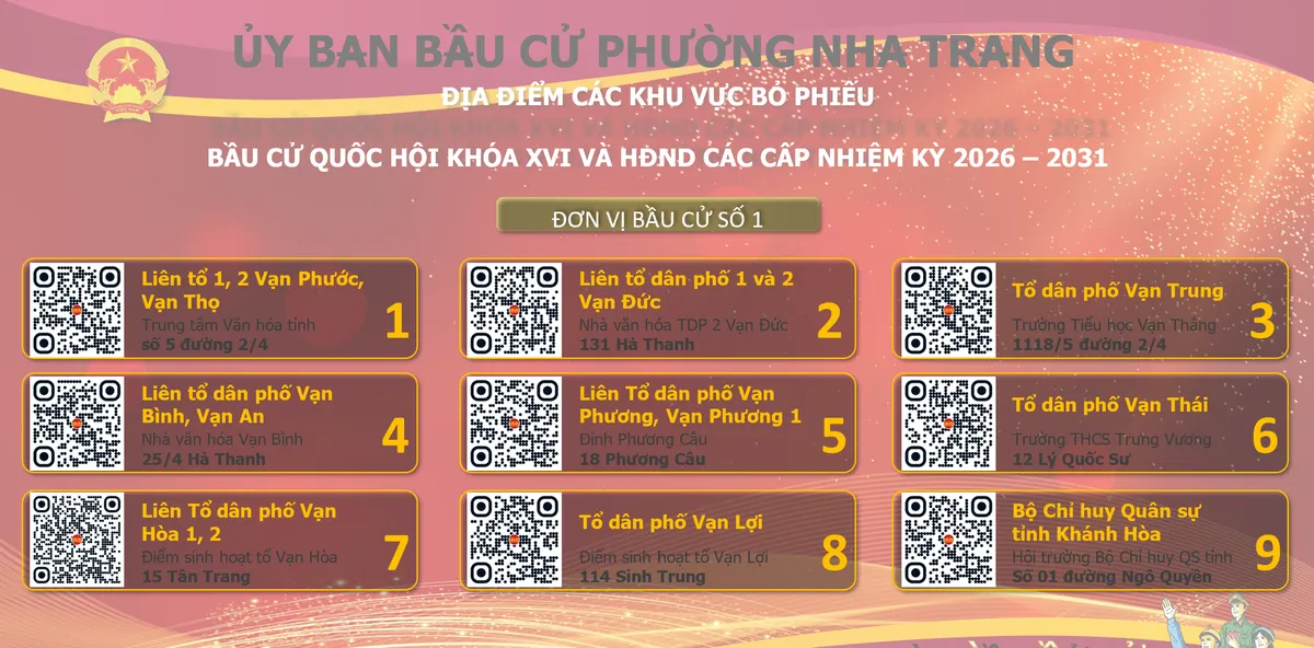Kh&aacute;nh H&ograve;a: Tạo m&atilde; QR chỉ đường đến to&agrave;n bộ điểm bỏ phiếu cho cử tri - Ảnh 1.