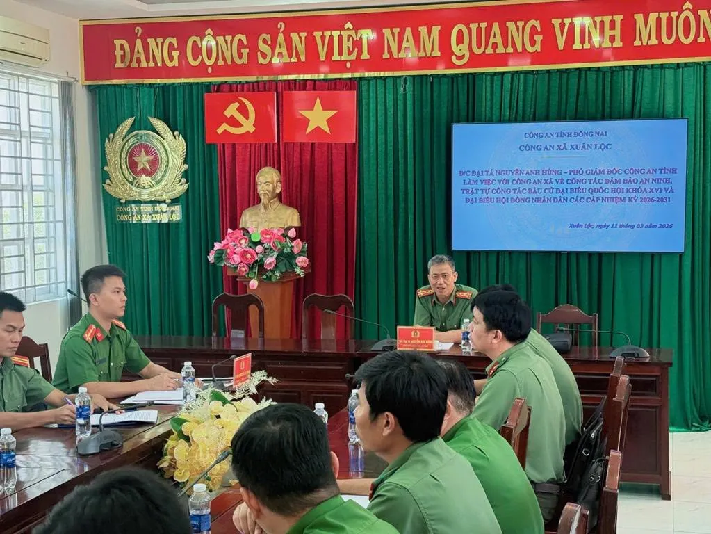 C&ocirc;ng an tỉnh Đồng Nai chủ động đảm bảo an ninh, an to&agrave;n cho cuộc bầu cử - Ảnh 4.