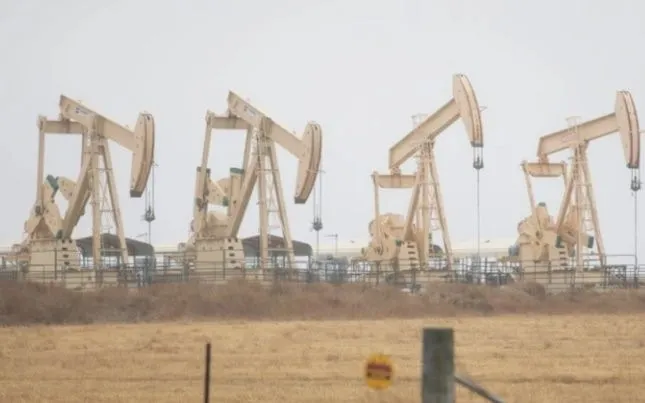 Giàn khoan dầu tại Texas, Mỹ. (Ảnh: THX/TTXVN)