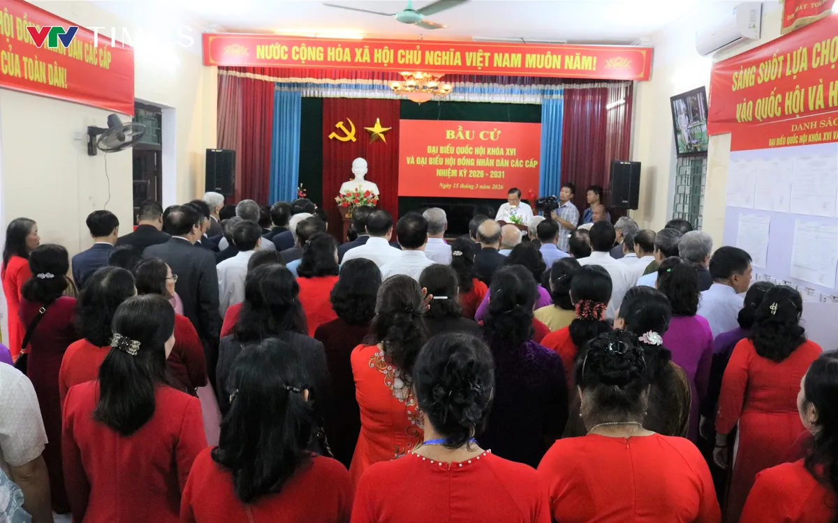 Công tác tổ chức bầu cử được các địa phương triển khai đúng quy định. Ảnh: Quốc Hưng