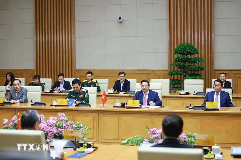 Thủ tướng tiếp Bộ trưởng Ngoại giao, Quốc ph&ograve;ng, C&ocirc;ng an Trung Quốc - Ảnh 3.