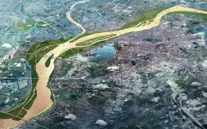 Phối cảnh Quy hoạch phân khu đô thị sông Hồng.