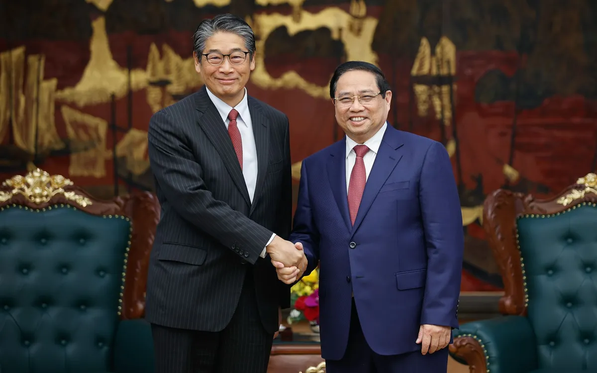 Thủ tướng Chính phủ Phạm Minh Chính tiếp Đại sứ Nhật Bản tại Việt Nam Ito Naoki - Ảnh: VGP/Nhật Bắc