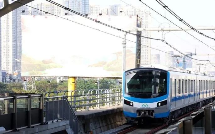 Metro Bến Thành-Suối Tiên. (Ảnh: Hồng Đạt/TTXVN)