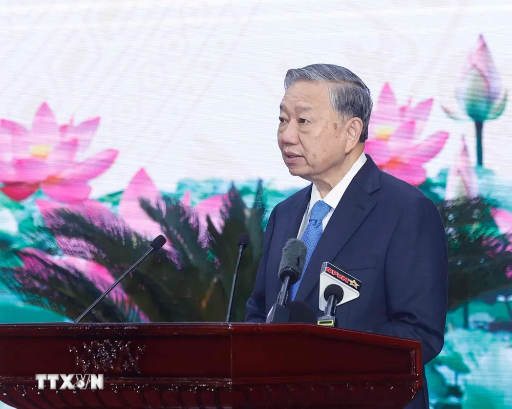 Tổng B&iacute; thư: X&acirc;y dựng Học viện Kỹ thuật qu&acirc;n sự th&agrave;nh trung t&acirc;m đổi mới s&aacute;ng tạo tầm khu vực, thế giới - Ảnh 3.