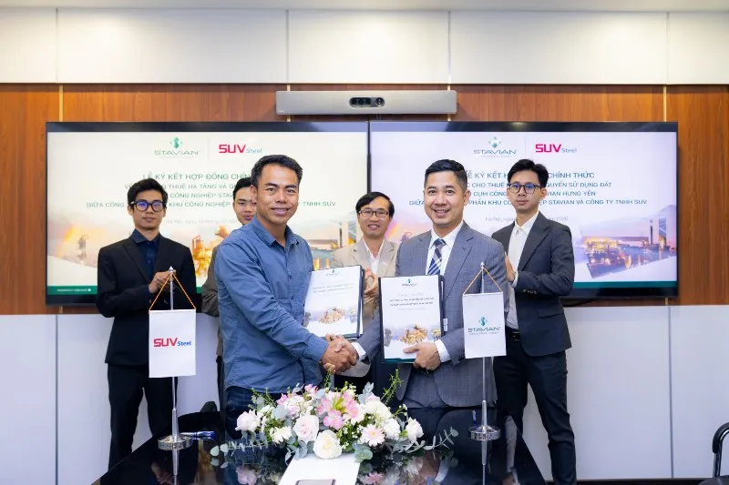 Cụm c&ocirc;ng nghiệp xanh Stavian Hưng Y&ecirc;n đạt tỷ lệ cho thu&ecirc; 65% - Ảnh 1.