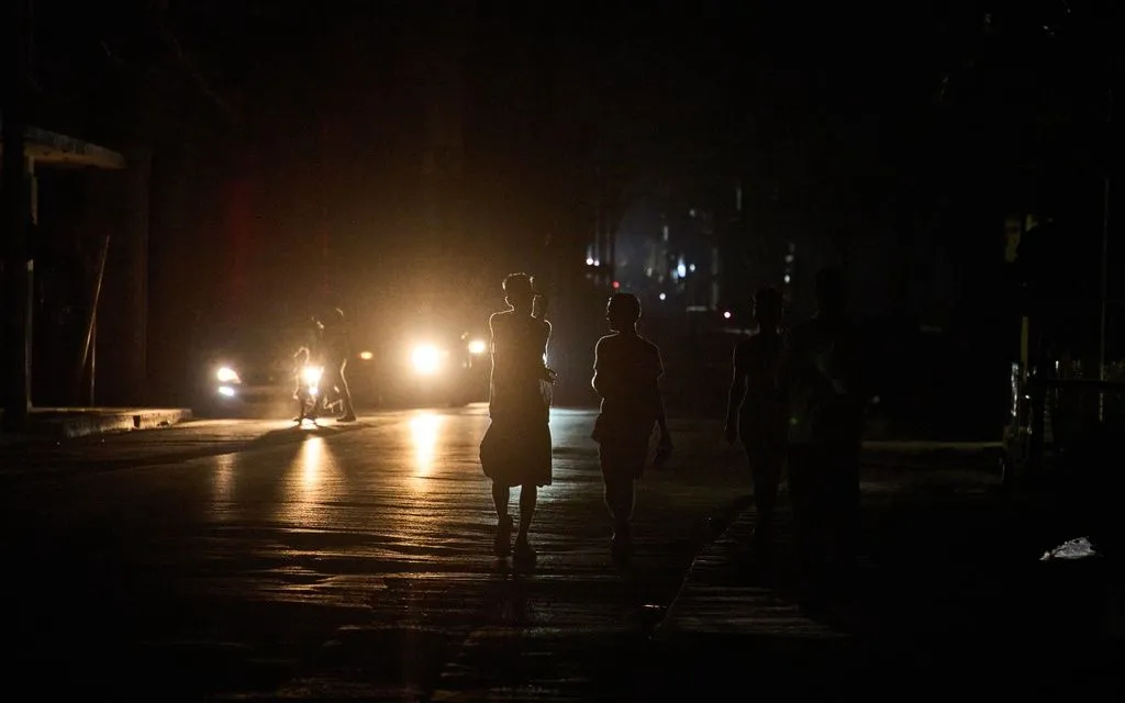 Mất điện tại thủ đô La Habana, Cuba, ngày 16/3/2026 (Ảnh: AP)