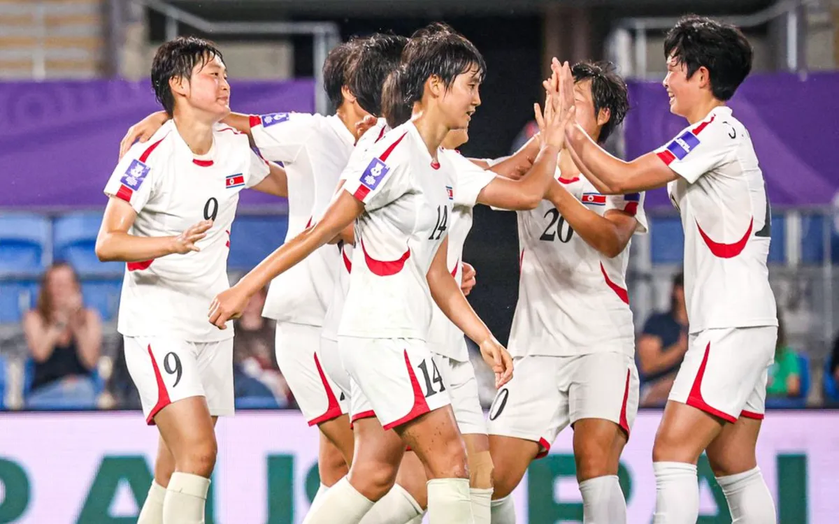 ĐT nữ CHDCND Triều Tiên là cái tên thứ 6 và là cái tên cuối cùng đại diện châu Á dự VCK World Cup 2027 tại Brazil. (Ảnh: AFC)