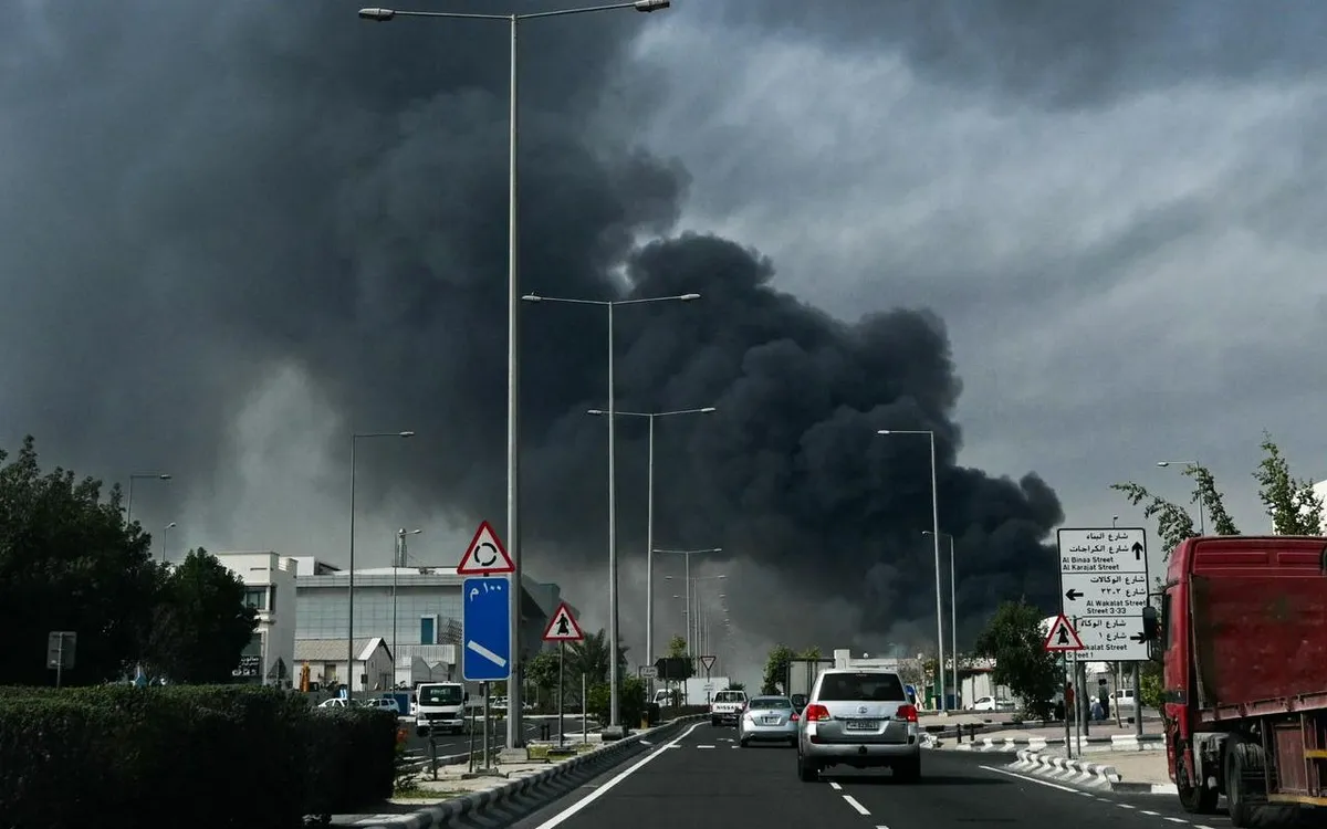 Iran không kích một khu công nghiệp tại Doha, Qatar hôm 1/3/2026 (Ảnh tư liệu: AFP)
