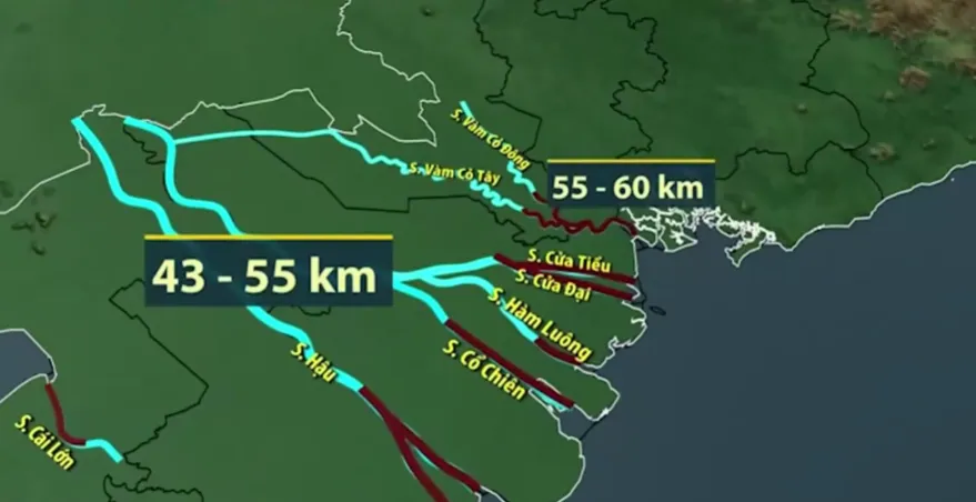 Đồng bằng s&ocirc;ng Cửu Long bước v&agrave;o cao điểm của đợt x&acirc;m nhập mặn - Ảnh 1.