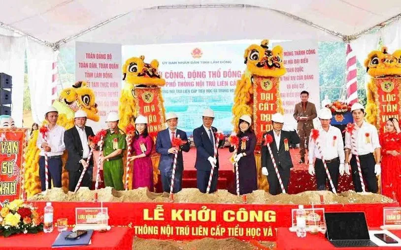 Lâm Đồng khởi công 3 trường nội trú vùng biên.
