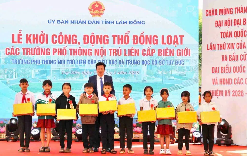 Khởi c&ocirc;ng 3 trường nội tr&uacute; tại v&ugrave;ng bi&ecirc;n L&acirc;m Đồng - Ảnh 5.
