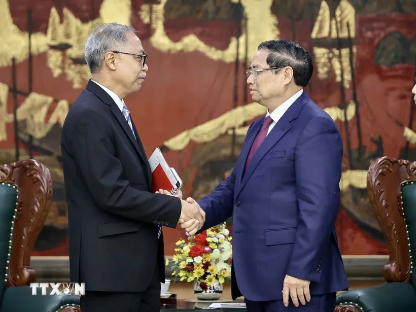 Thủ tướng Phạm Minh Ch&iacute;nh tiếp Đại sứ Indonesia tại Việt Nam - Ảnh 1.