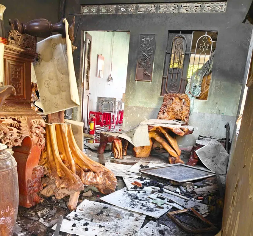 Ch&aacute;y nh&agrave; ở Gia Lai khiến 2 chị em ruột tử vong- Ảnh 1.