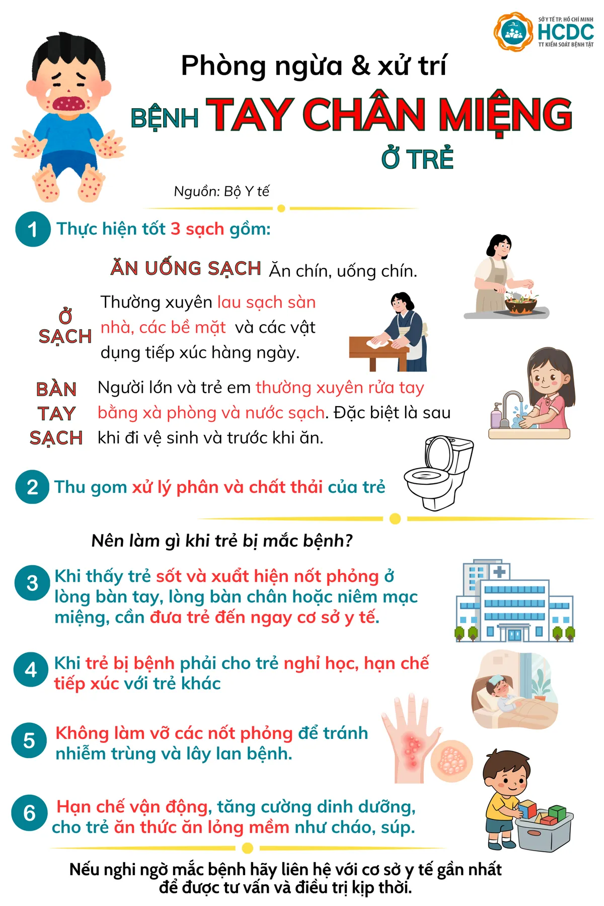 Phòng ngừa và xử trí bệnh tay chân miệng ở trẻ- Ảnh 1. Phòng ngừa và xử trí bệnh tay chân miệng ở trẻ- Ảnh 1.