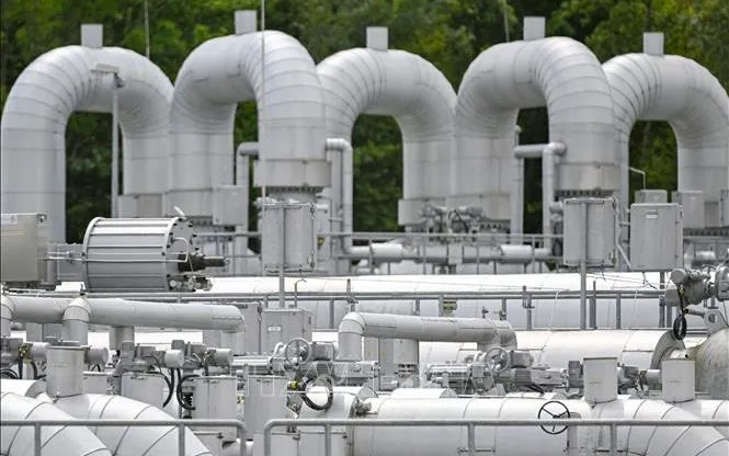 Một trạm trung chuyển khí đốt lớn nhất châu Âu ở Werne, Đức. Ảnh: AFP/TTXVN