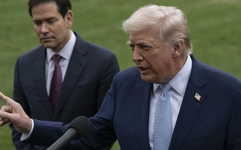 Tổng thống Mỹ Donald Trump (phải) và Ngoại trưởng Mỹ Marco Rubio (Ảnh: Anadolu)