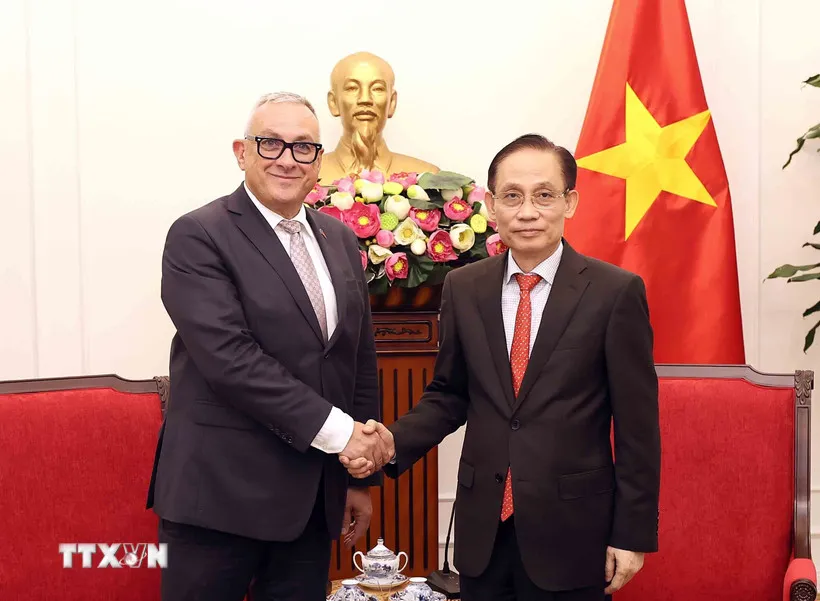 Bộ trưởng Ngoại giao hội đ&agrave;m với Cao ủy Li&ecirc;n minh ch&acirc;u &Acirc;u về Đối t&aacute;c quốc tế - Ảnh 1.